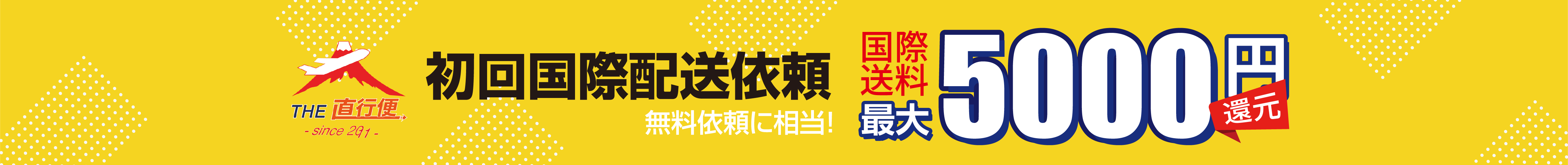 国際送料最大5,000円還元