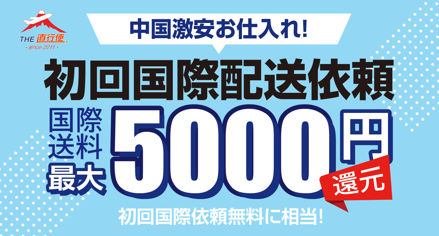 国際送料最大5,000円還元