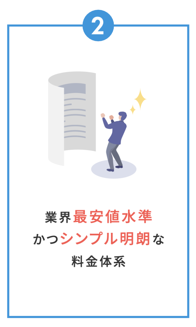 最安値水準の料金体系