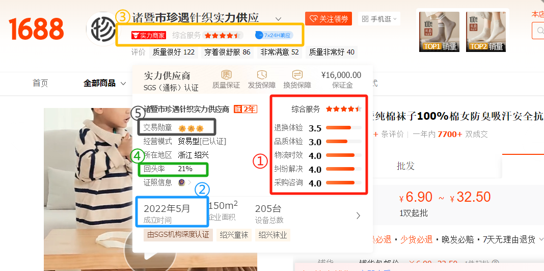 優良店舗を選別する説明画像