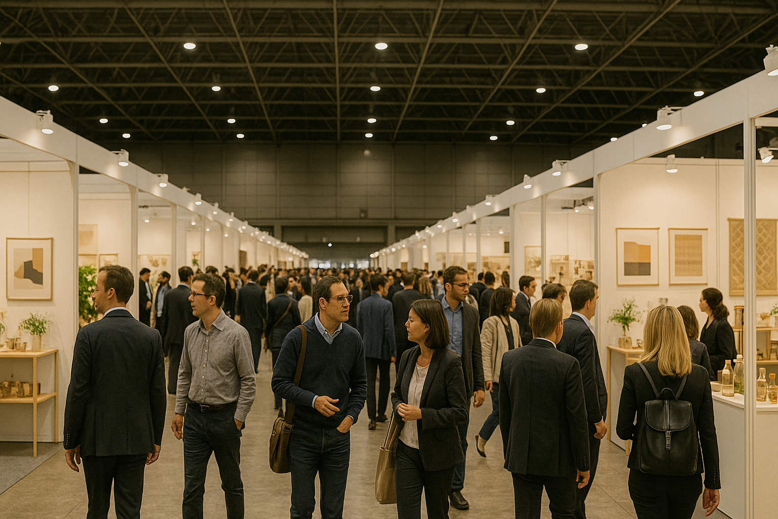 展示会会場の風景　