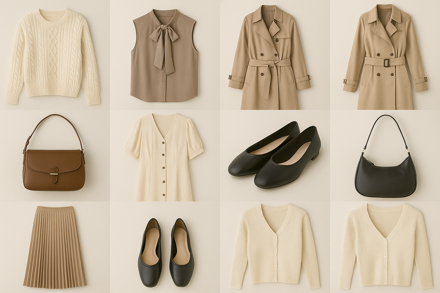 アパレル商品がたくさん並んだ画像