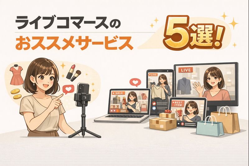 ライブ配信をしている女性のイメージ画像