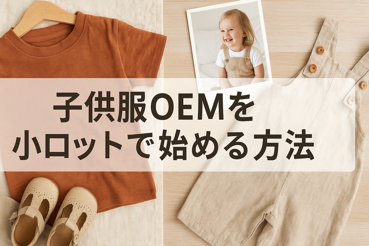 子供服OEMのイメージリラスト