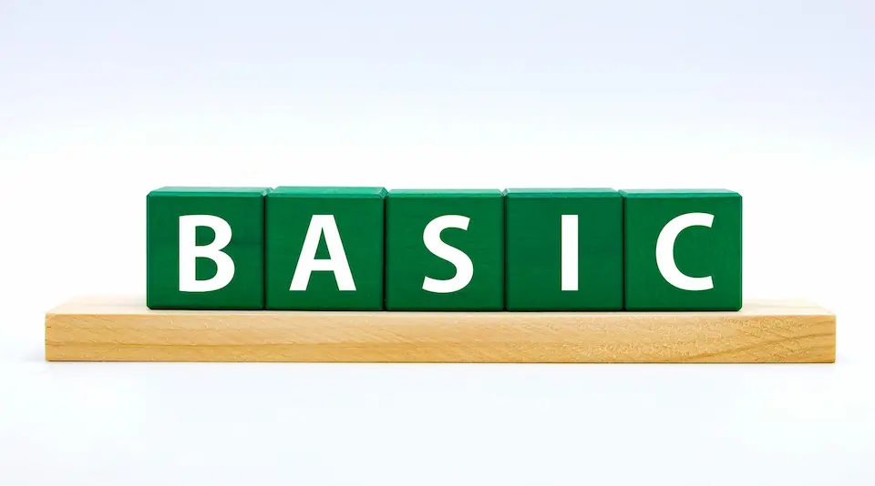 緑の正方体にBASICの文字